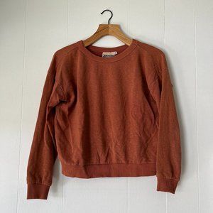 Jungmaven Yakama Cropped Sweatshirt, Terracotta, Small